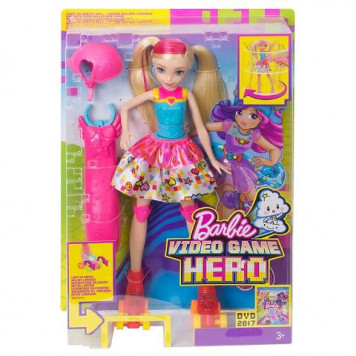 Игра MATTEL Barbie ™ Video Game Hero - Skating Doll  (DTW17)